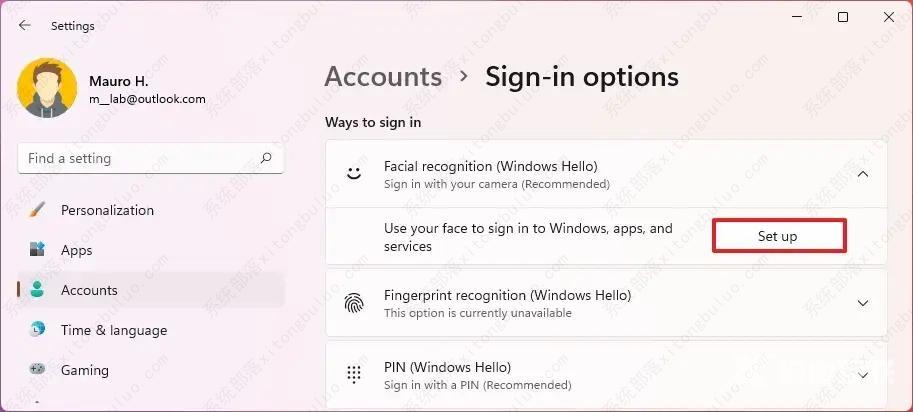 如何在Windows 11上设置Windows Hello面部识别？