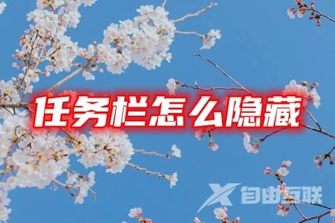 任务栏怎么隐藏