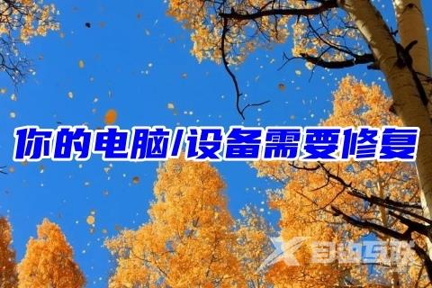 你的电脑/设备需要修复