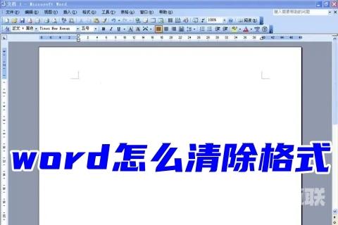 word怎么清除格式