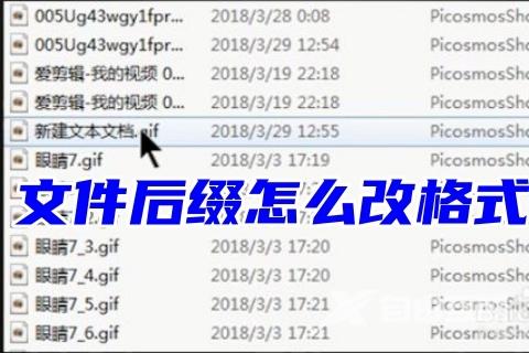 文件后缀怎么改格式