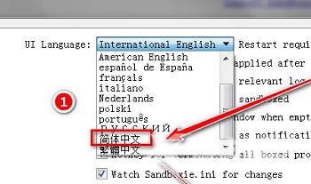 Sandboxie怎么设置中文