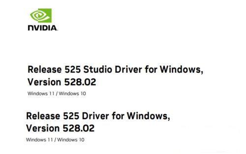 英伟达发布NVIDIA GeForce 528.02显卡驱动！支持RTX 4070系列显卡