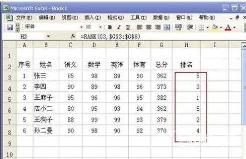 Excel怎么进行成绩排名？Excel表格成绩排名使用方法