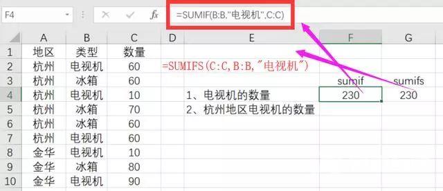 WPS中SUMIF和SUMIFS有什么区别？WPS SUMIF和SUMIFS用法介绍