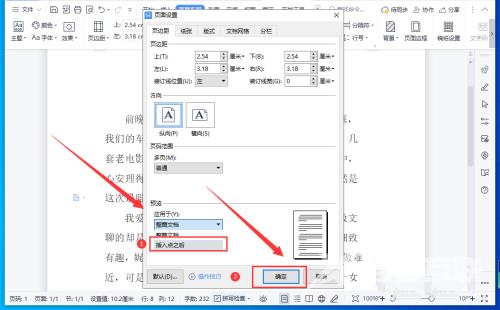 WPS文档怎样设置横版和竖版混合排版？