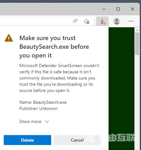 Microsoft Defender SmartScreen无法验证此文件是否安全是什么意思？