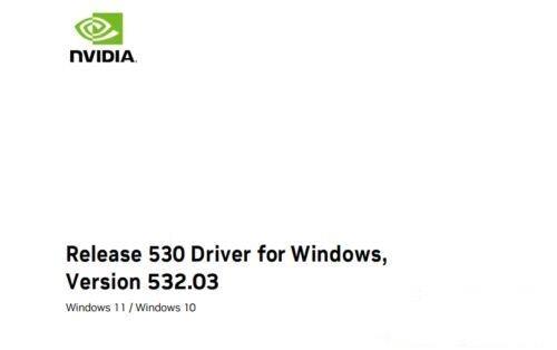 NVIDIA发布532.03显卡驱动更新！对GeForce RTX 4060 Ti提供支持