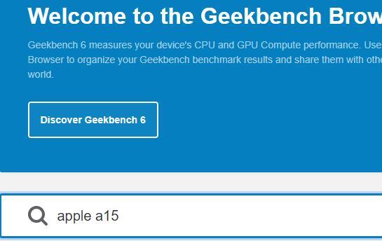 geekbench6怎么搜索处理器分数?geekbench6搜索处理器分数方法