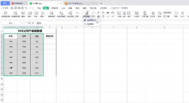 wps表格怎么设置双坐标？wps表格图表双坐标显示设置