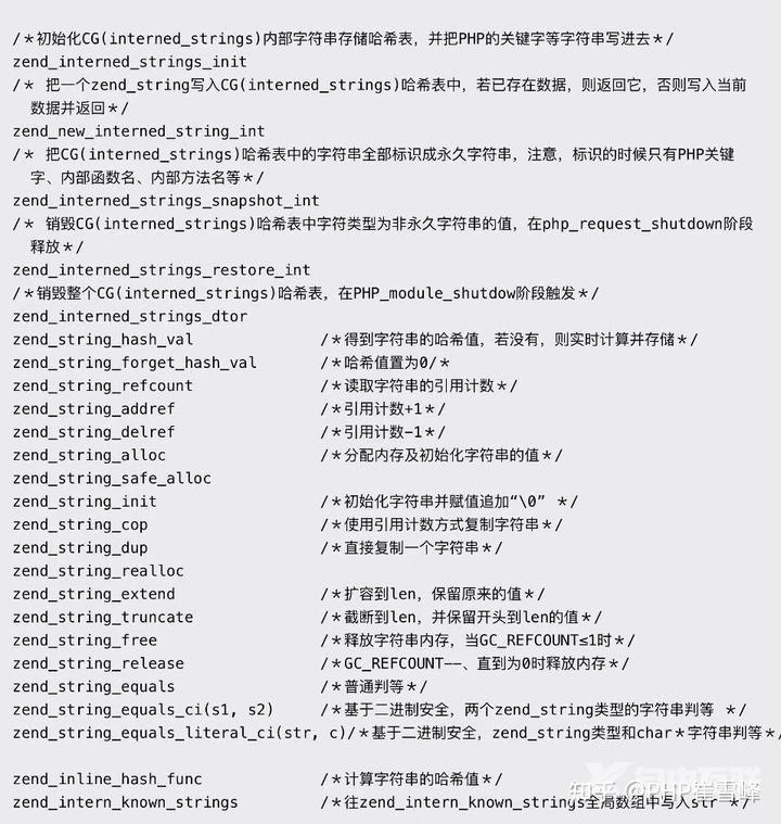分析PHP底层内核源码之变量 (二) zend_string
