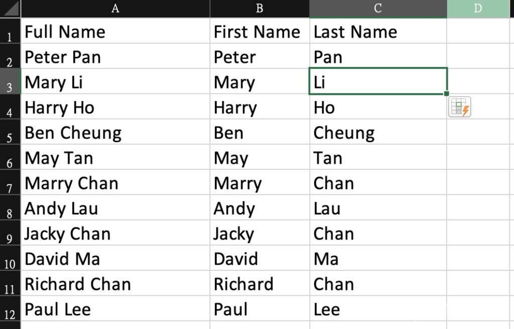 Excel 教程：掌握 Ctrl+E 功能自动填充数据