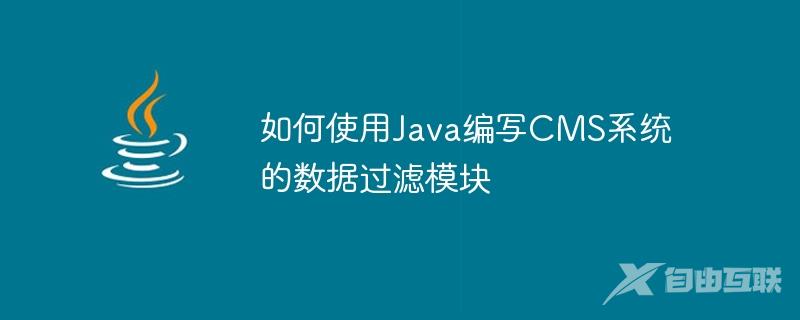 如何使用Java编写CMS系统的数据过滤模块