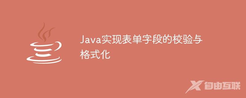 Java实现表单字段的校验与格式化