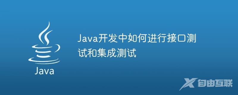 Java开发中如何进行接口测试和集成测试