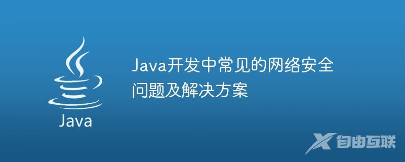 Java开发中常见的网络安全问题及解决方案