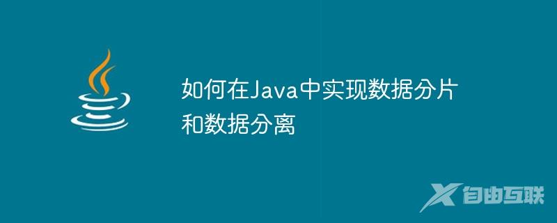 如何在Java中实现数据分片和数据分离