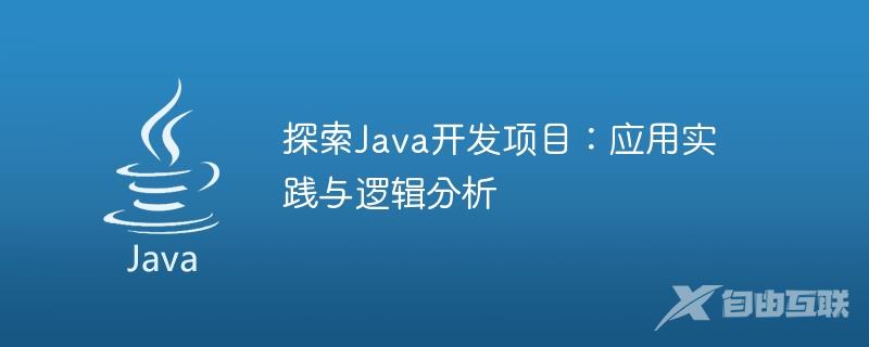 探索Java开发项目：应用实践与逻辑分析