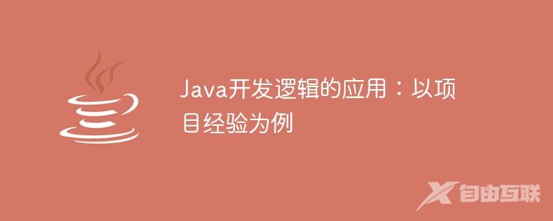 Java开发逻辑的应用：以项目经验为例