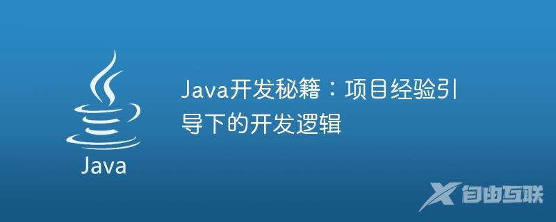 Java开发秘籍：项目经验引导下的开发逻辑