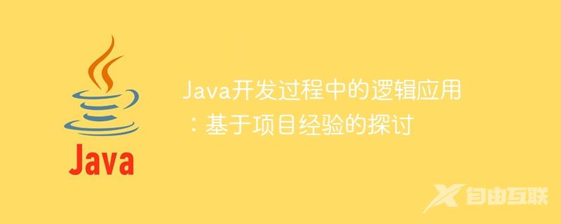 Java开发过程中的逻辑应用：基于项目经验的探讨