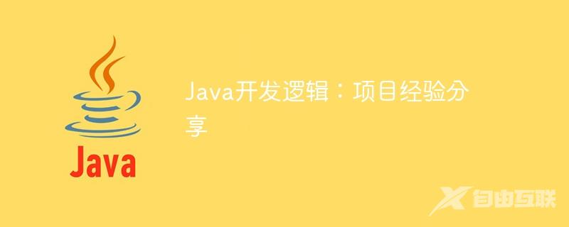 Java开发逻辑：项目经验分享