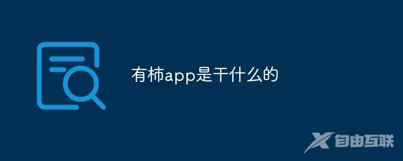 有柿app是干什么的