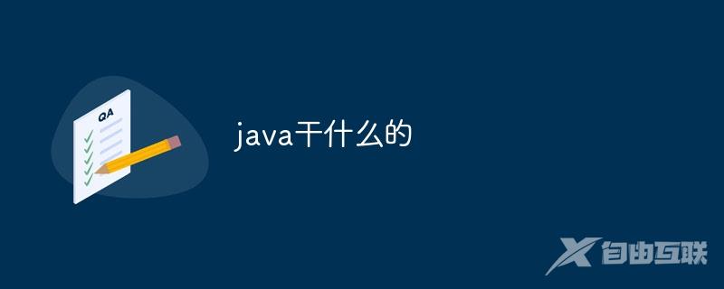 java干什么的