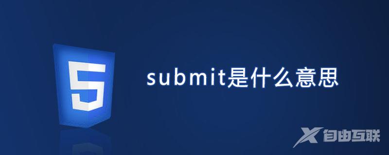 submit是什么意思？