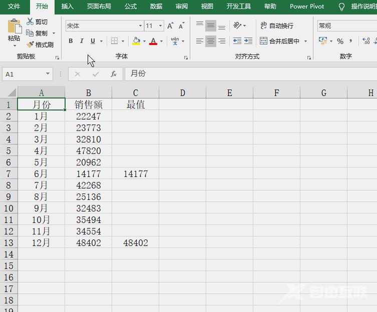 Excel图表学习之折线图中突显最大最小值