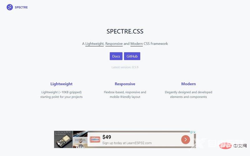 Spectrecss CSS Framework