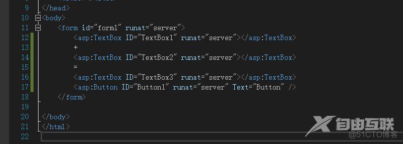 web信息管理课程（2）:ASP.NET编写第一个加法计算器_c#_12