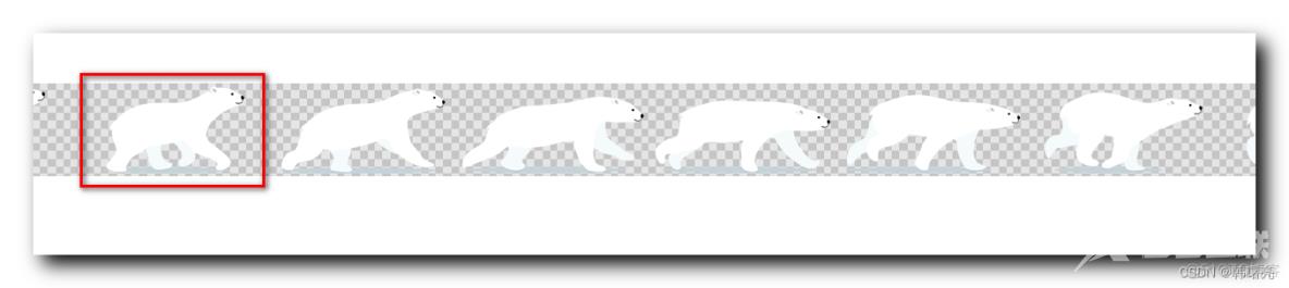 【CSS3】CSS3 动画 ⑥ ( 动画属性示例 | 精灵图帧动画效果实现 )_原力计划_04