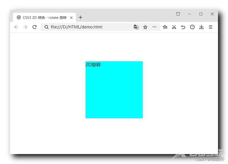 【CSS3】CSS3 2D 转换 - rotate 旋转 ④ ( 旋转案例 )_前端_08