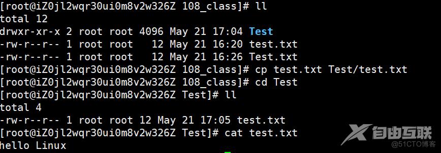 【Linux】Linux常见指令_Test_11