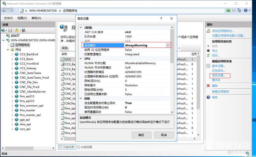 .net core iis 配置 (防止iis休眠)_配置_02