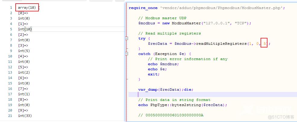 PHP通过Modbus Tcp实时获取设备数据_PLC_13