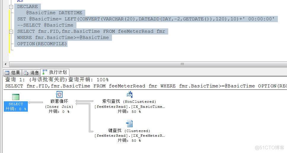 OPTION(RECOMPILE)提高带参数执行SQL语句的索引效率_大数据_03