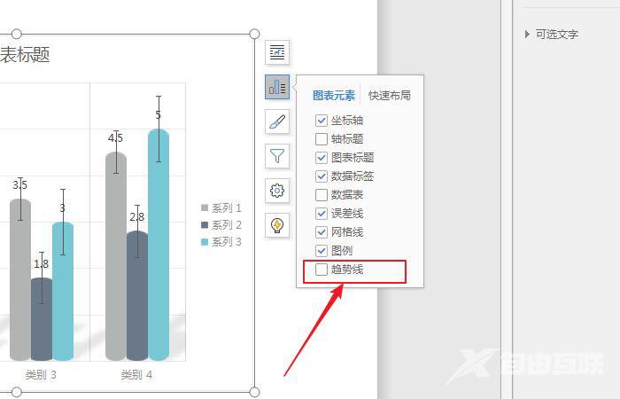 wps图表趋势线怎么设置