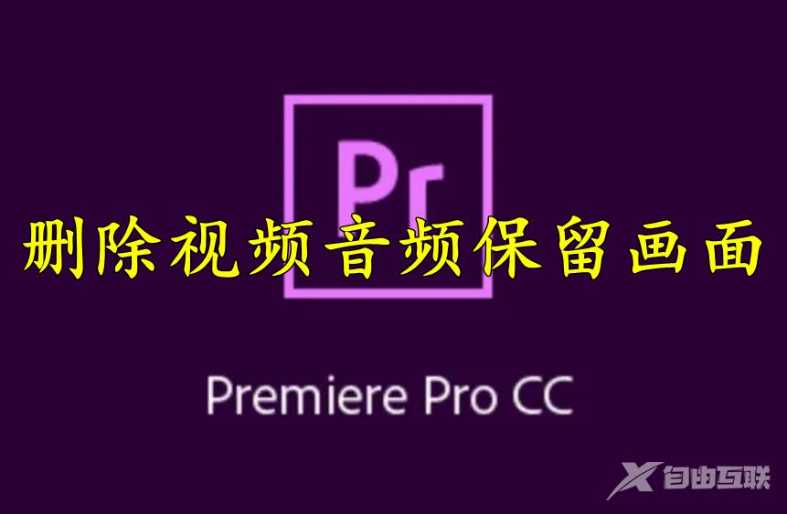 Premiere怎么删除视频音频保留画面