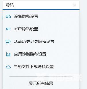 win11隐私设置的方法