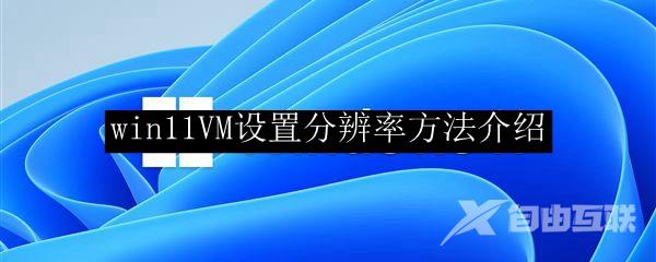 win11VM设置分辨率方法介绍