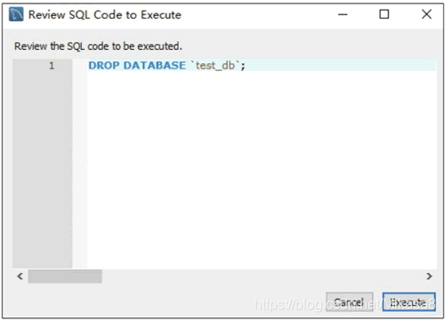 预览删除数据库的SQL脚本