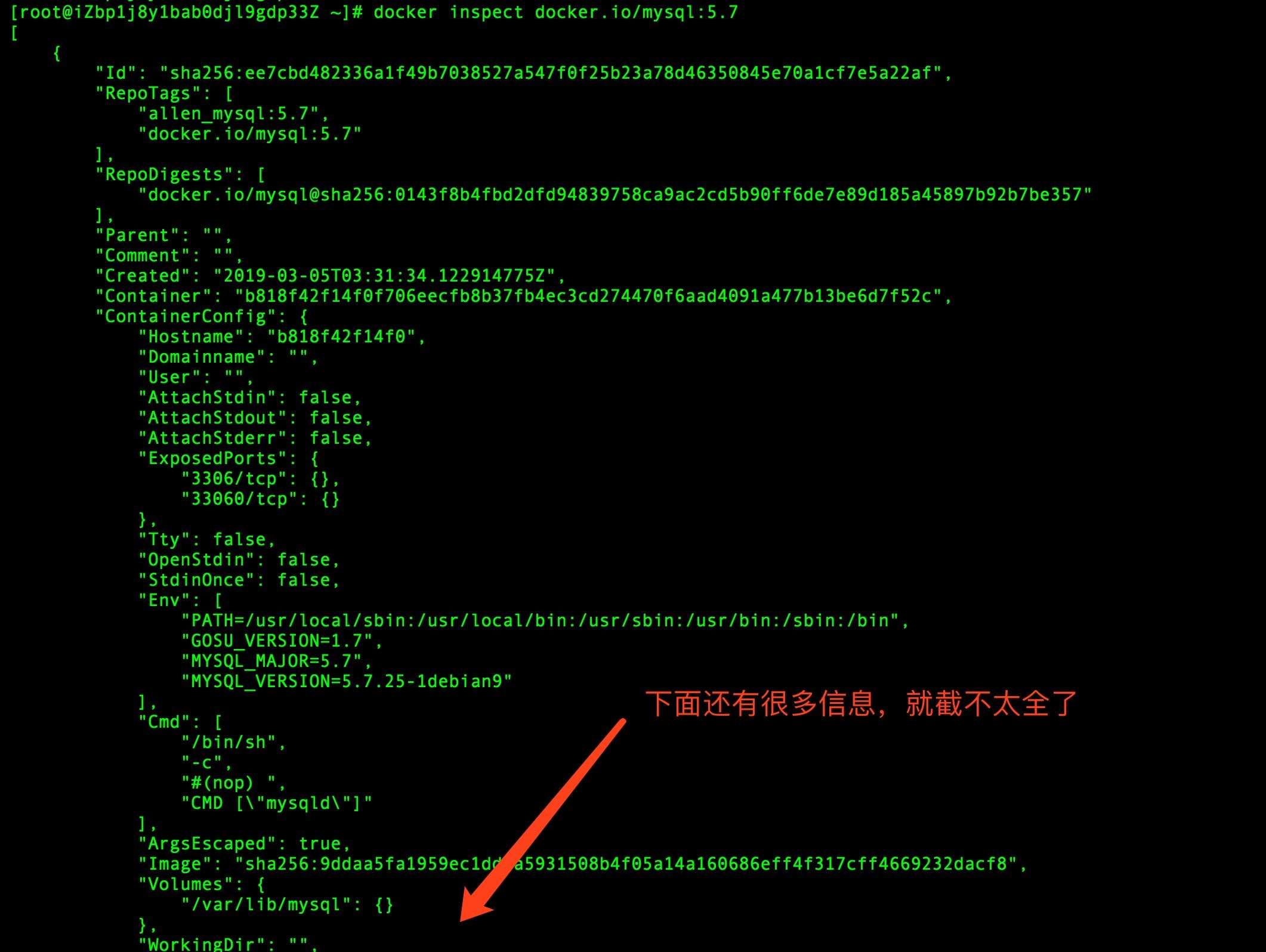 Docker inspect 查看镜像详细信息