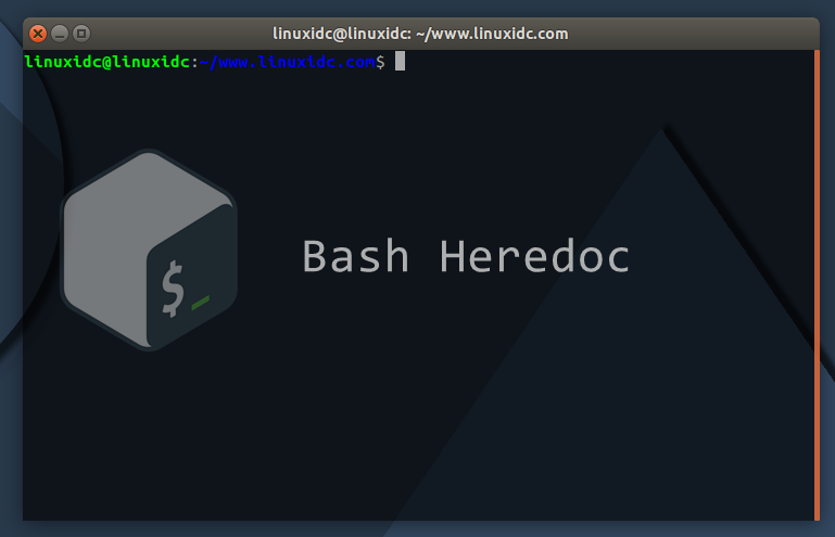 Bash Heredoc 使用示例