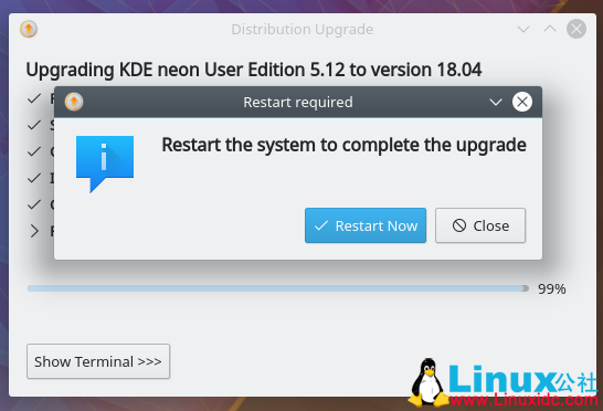 升级KDE neon到基于Bionic的最新系统