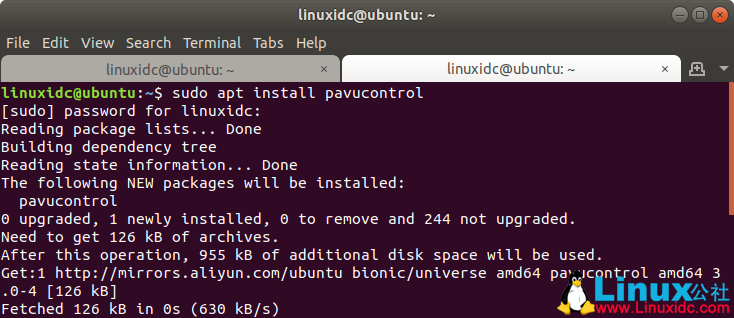 sudo apt install pulseaudio