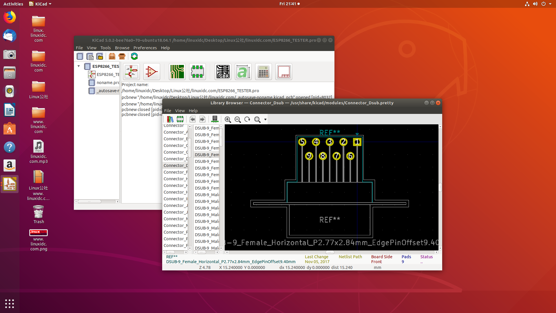 Ubuntu 18.04安装PCB设计软件KiCad 5.0.2稳定版本