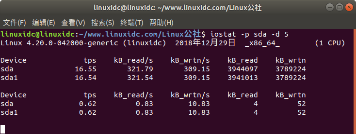 用于检测查看磁盘活动的Linux命令