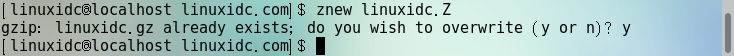 Linux znew初学者命令实例教程